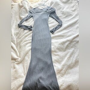 Abercrombie & Fitch Gray Ribbed Lounge Top